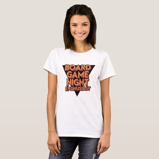 Boardgame-avondliefhebber T-shirt (Voorkant volledig)