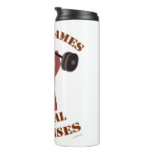 Boardgames zijn mentale oefening grappig spel ontw thermosbeker (Geroteerd rechts)