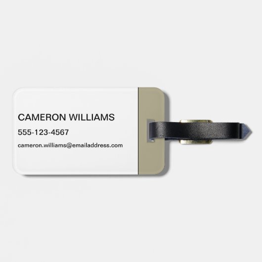 Boarding: Half Pipe's goed beter Bagagelabel (Achterkant horizontaal)