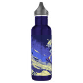 Boarding in de ruimte - Skateboarder Design Waterfles (Links)