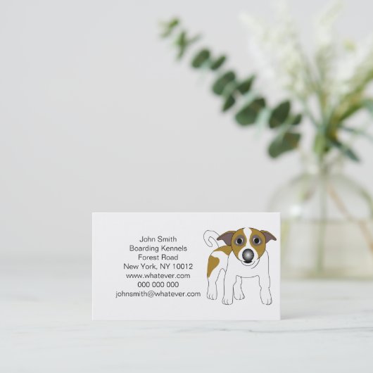 Boarding Kennels Visitekaartje (Staand voorkant)