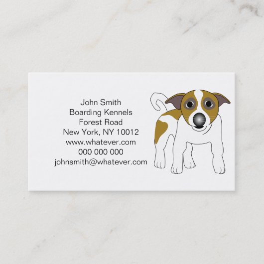 Boarding Kennels Visitekaartje (Voorkant)