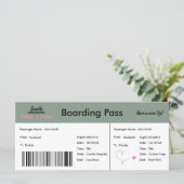 Boarding Pass Adoption Aankondiging Neutraal (Staand voorkant)
