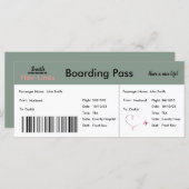 Boarding Pass Adoption Aankondiging Neutraal (Voorkant / Achterkant)