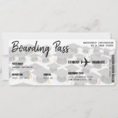 Boarding Pass Afstudeerder Pet Graduation Party Kaart (Voorkant)