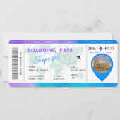Boarding Pass Airline Ticket Verrassingsreis Kaart (Voorkant)