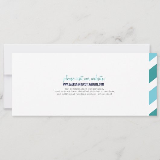 Boarding Pass Airmail Ticket Uitnodiging (Achterkant)