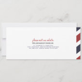 Boarding Pass Airmail Ticket Uitnodiging (Achterkant)