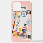 BOARDING PASS ASUNCION PARAGUAY iPhone HOESJE (Achterkant)