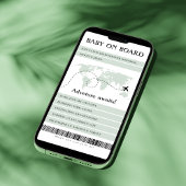 Boarding Pass Baby Aan boord Reizen Baby shower Feestdagenkaart