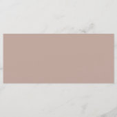 Boarding Pass Beige Neutral Destination Wedding Menu (Achterkant)