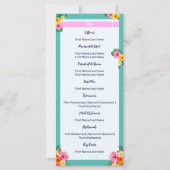 Boarding Pass Bestemming Bruiloft Menu (Achterkant)