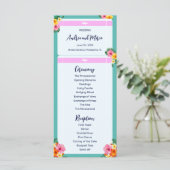 Boarding Pass Bestemming Bruiloft Menu (Staand voorkant)