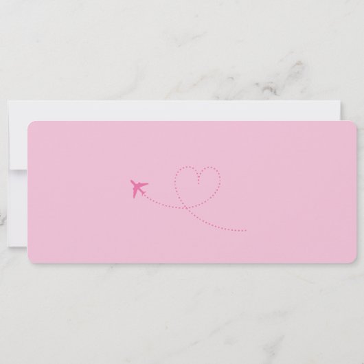 Boarding Pass Bestemming bruiloft QR code Rsvp Kaart (Achterkant)