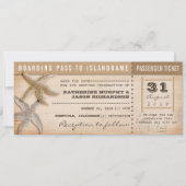 Boarding Pass Bewaar de datum  tickets Save The Date (Voorkant)