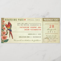 Boarding Pass Bewaar de datum tickets