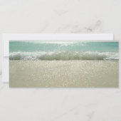 Boarding Pass Bewaar de datumtickets met zee Waves Save The Date (Achterkant)