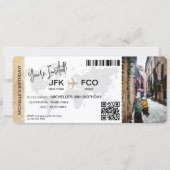 Boarding Pass Birthday Trip Plane Ticket Kaart (Voorkant)