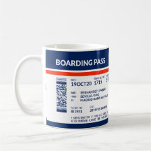 Boarding Pass - Blauw & Rood