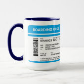 Boarding Pass (blauw) SRG Mok (Links)
