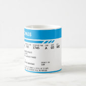 Boarding Pass (blue) Koffiemok (Center)