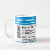 Boarding Pass (blue) Koffiemok (Links)