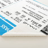 Boarding Pass (blue) Sherpa Deken (3/4)