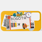 BOARDING PASS BOGOTA COLOMBIA iPhone HOESJE (Achterkant horizontaal)