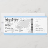 Boarding Pass Boy Travel Baby shower Kaart (Voorkant)