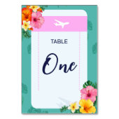 Boarding Pass bruiloft uitnodiging bestemming Kaart (Voorkant)