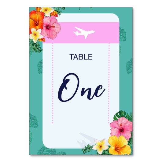 Boarding Pass bruiloft uitnodiging bestemming Kaart (Voorkant)