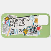 BOARDING PASS BUENO AIRES ARGENTINA iPhone CASE iPhone Hoesje (Achterkant horizontaal)