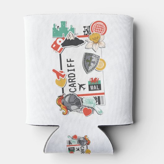 BOARDING PASS CARDIFF WALES BLIKJESKOELER (Achterkant)