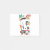 BOARDING PASS CARDIFF WALES POST-IT® NOTES (Voorkant)