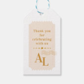 Boarding Pass Cosmic Wedding Destination Cadeaulabel (Voorkant)