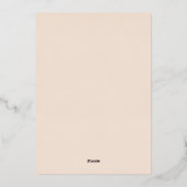 Boarding Pass Cosmic Wedding Destination Folie Uitnodiging (Achterkant)