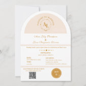 Boarding Pass Cosmic Wedding Destination Kaart (Voorkant)