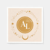 Boarding Pass Cosmic Wedding Destination Servet (Voorkant)