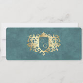 Boarding Pass Cruise Wedding Invitation Kaart (Achterkant)