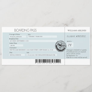 Boarding Pass (de beste prijs van vandaag) Kaart