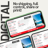 Boarding Pass Fake Airline Ticket Vlucht Gift Kaart