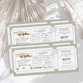 Boarding Pass Fisherman Boy Travel Baby shower Kaart