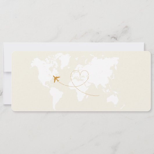 Boarding Pass Flight Ticket Verjaardagsfeest Kaart (Achterkant)