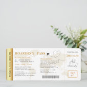 Boarding Pass Flight Ticket Verjaardagsfeest Kaart (Staand voorkant)