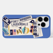 BOARDING PASS FORT LAUDERDALE FLORIDA USA iPhone HOESJE (Achterkant horizontaal)