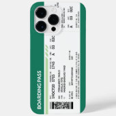 Boarding Pass - Groen Case-Mate iPhone Case (Achterkant)