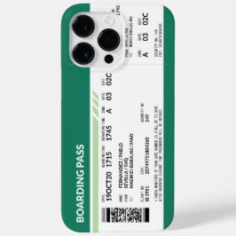 Boarding Pass - Groen Case-Mate iPhone 14 Pro Max Hoesje