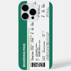 Boarding Pass - Groen Case-Mate iPhone 14 Pro Max Hoesje