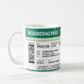 Boarding Pass - Groen Koffiemok (Links)