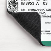 Boarding Pass - Groen Muismat (Hoek)